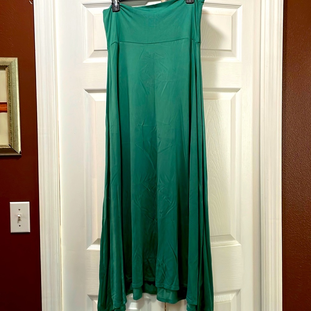 LuLaRoe maxi skirt, green, Medium
